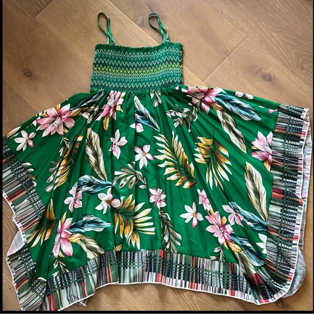 Floral Green Dress